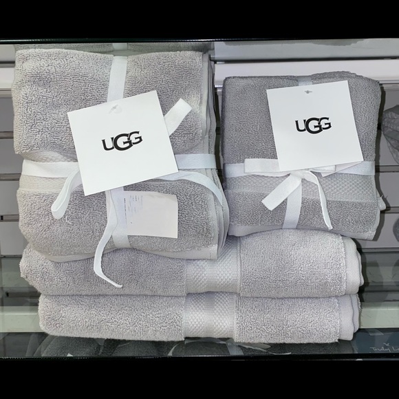 UGG Bath 8 Pc Set Ugg Gray Pasha Bath Hand Towels Washcloth Poshmark